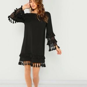 Tiered Tassel Tunic Dress